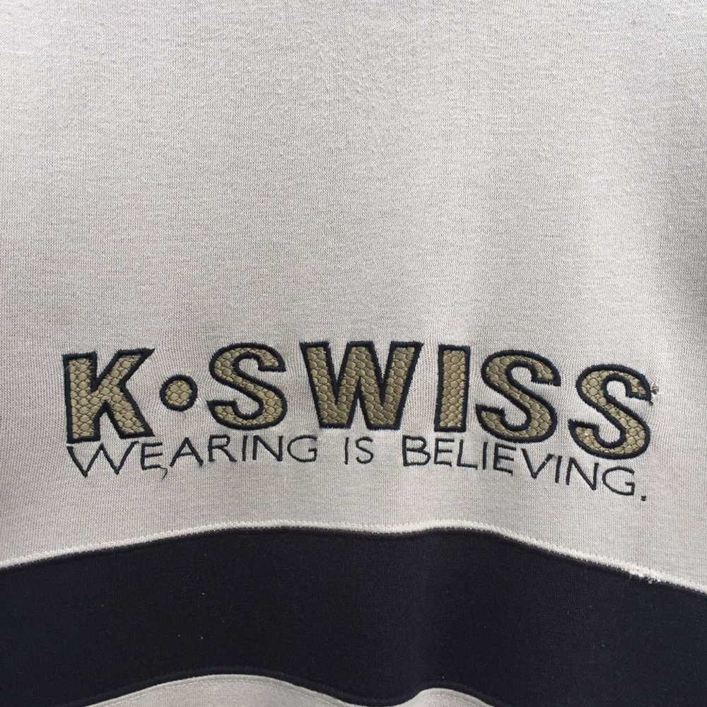 K Swiss × Vintage Vintage K.SWISS Embriodery Big … - image 3