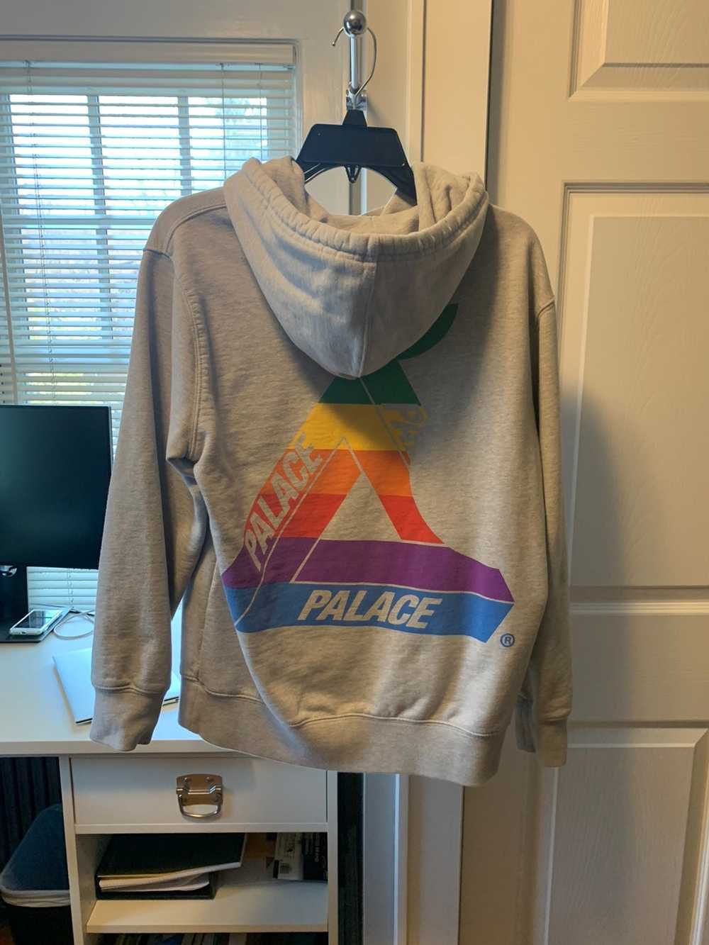 Palace Palace Jobsworth Apple Logo Hoodie Grey Ma… - image 2