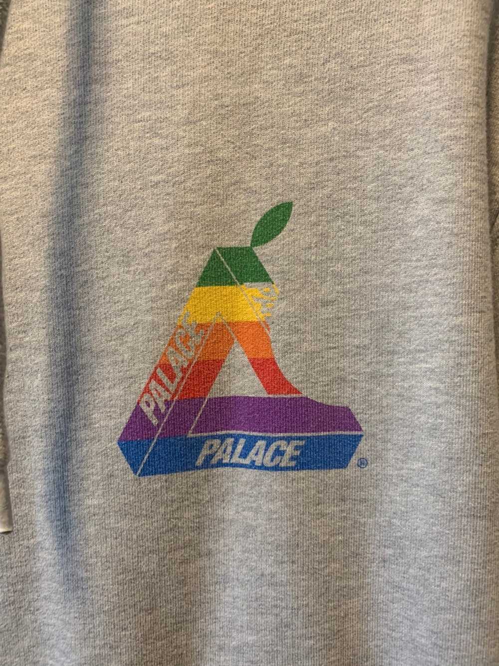 Palace Palace Jobsworth Apple Logo Hoodie Grey Ma… - image 3