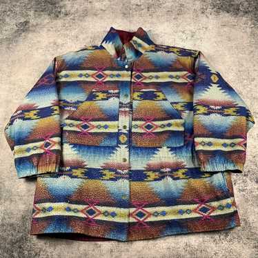 Vintage Vintage 90s aztec Navajo reversible jacket - image 1