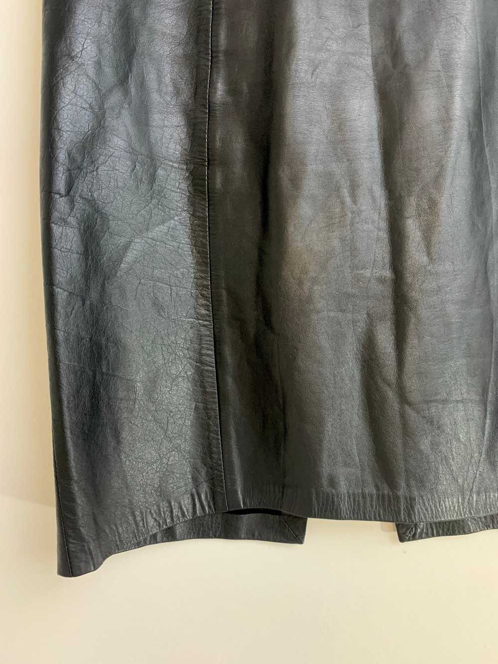 High waisted leather skirt - image 5