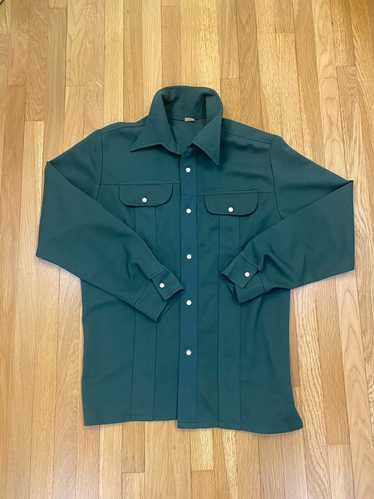 Vintage Dark Green Western Style Shirt