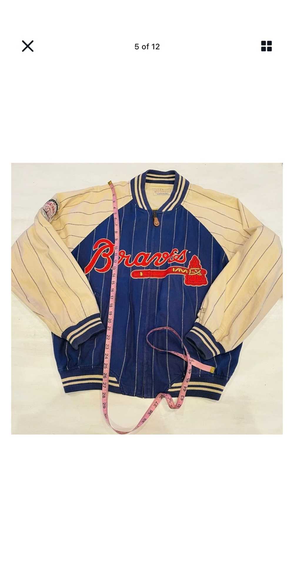 Ronald Acuna Jr. 1970's Atlanta Braves Cooperstown Home Throwback Men's  Jersey