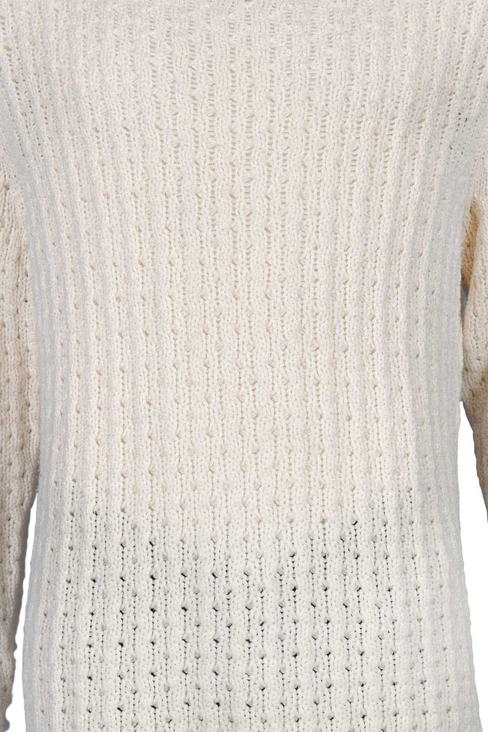 HELMUT LANG OFF WHITE KNIT SWEATER - image 4