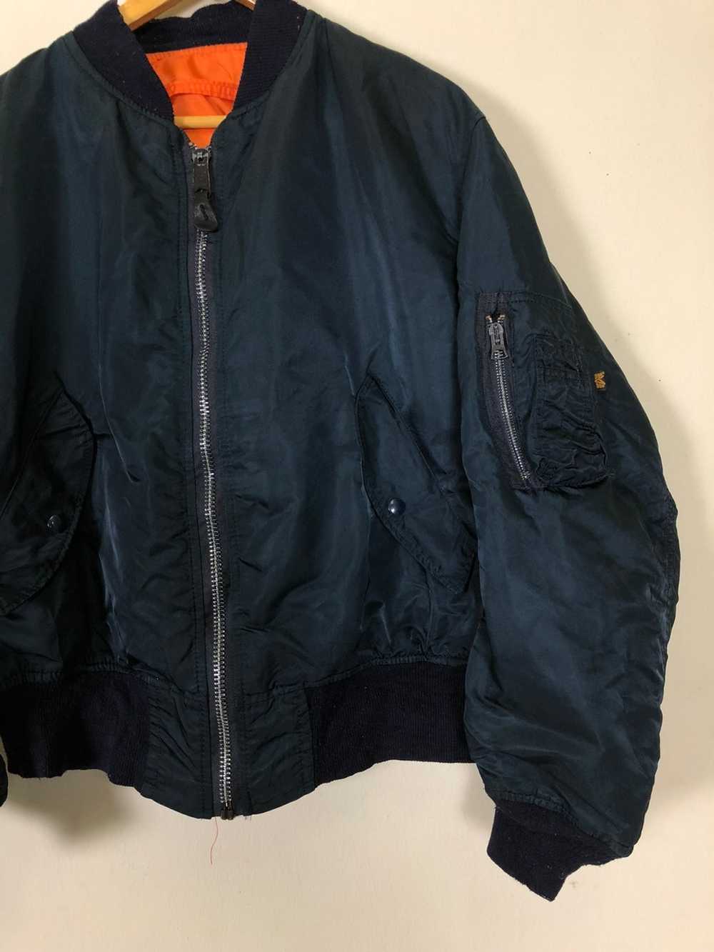 Vintage Alpha Industries Usaf Reversible Bomber Jacket Made in 