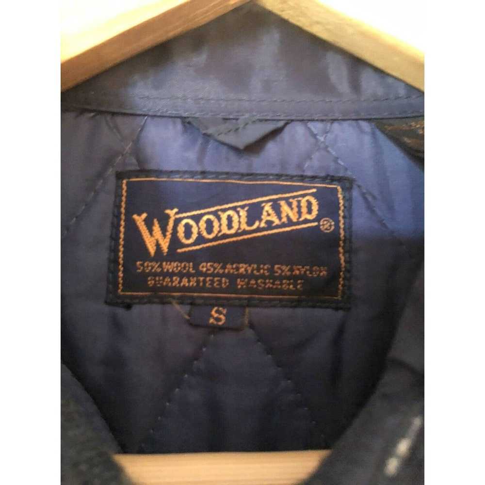 Woodlands Woodland Wool Blend Blue Tan Plaid Quil… - image 3