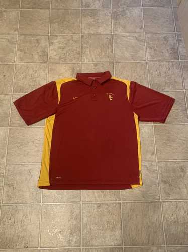 Nike VINTAGE EMBROIDERED USC TROJAN POLO SUMMER SH