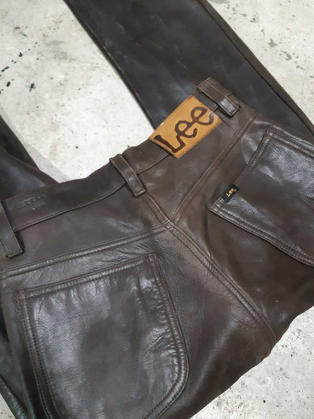 新版 Lee / leather pants 5102 - パンツ