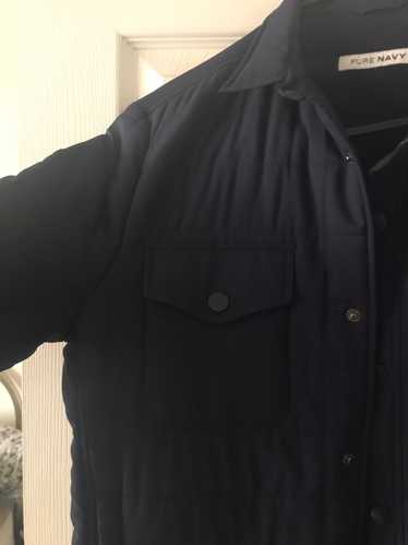Saks Fifth Avenue Pure Navy Quilted shirt