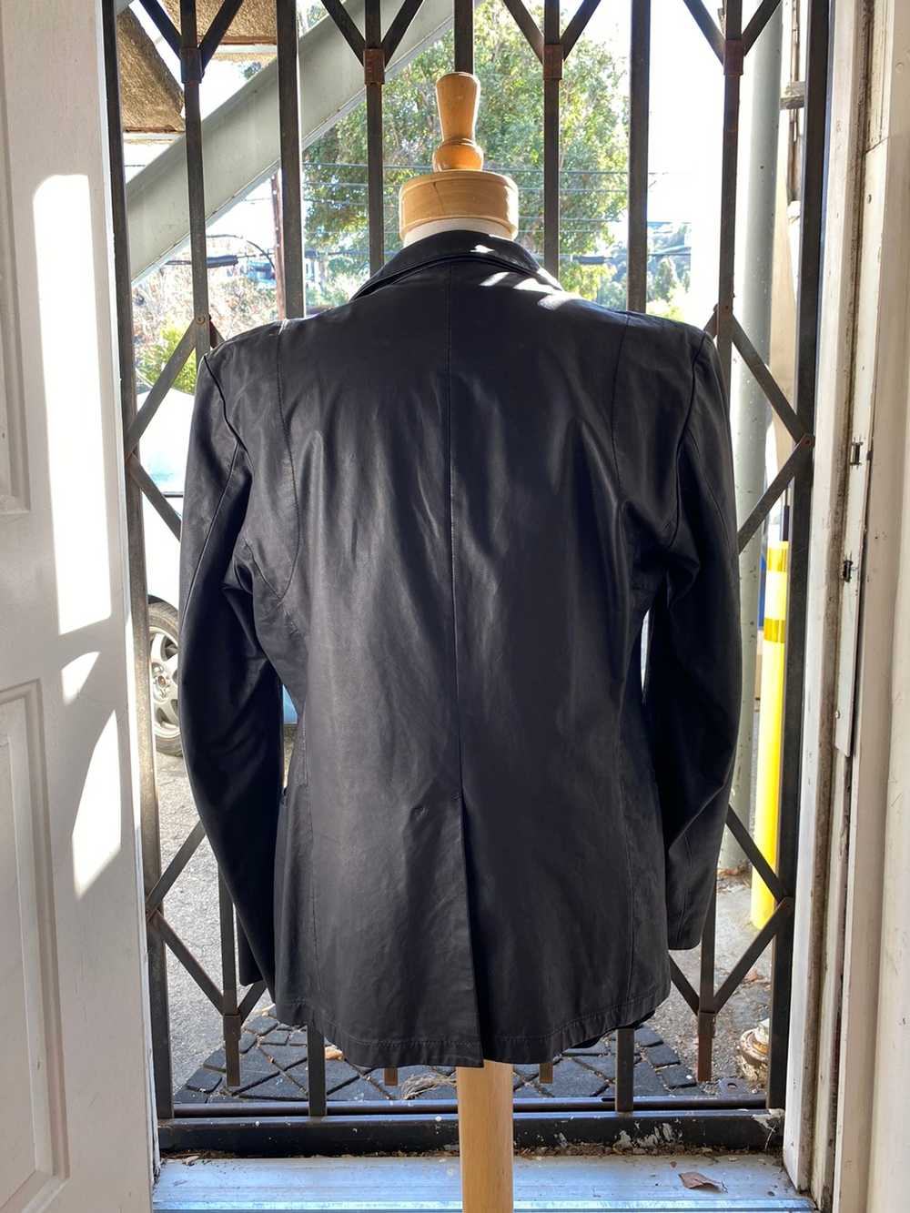 Jil Sander Jil Sander Leather Buttoned Jacket - image 3
