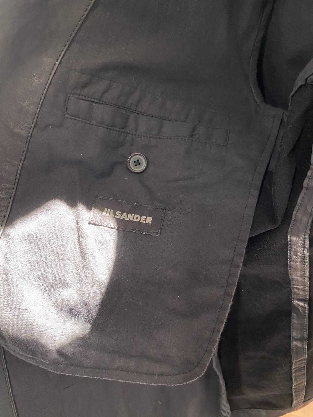 Jil Sander Jil Sander Leather Buttoned Jacket - image 4