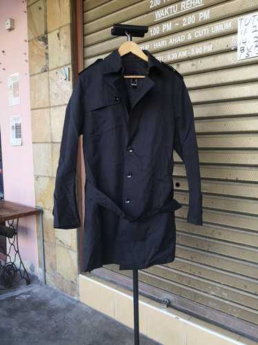 dkny trench coat mens