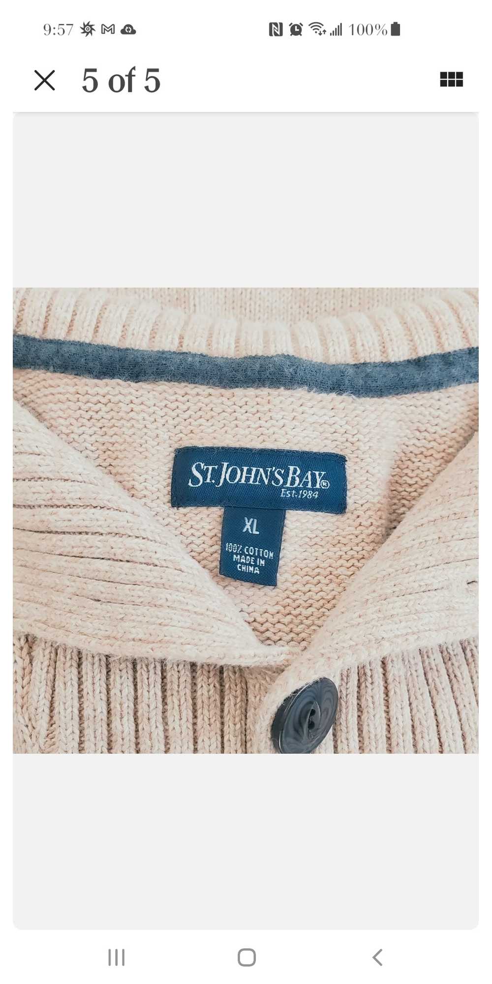 St. Johns Bay ST. JOHNS BAY Shawl Collar Sweater … - image 5