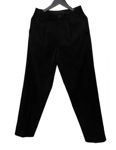 Yohji Yamamoto Black Wool Gabardine Trousers