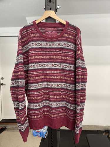Barbour red patterned Sweater