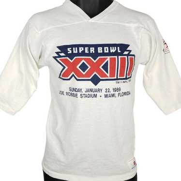 1989 !!! Cincinati Bengals Super Bowl XXIII Football T-Shirt by Logo 7 –  Red Vintage Co