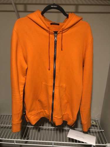 Balmain Orange zipper hoodie