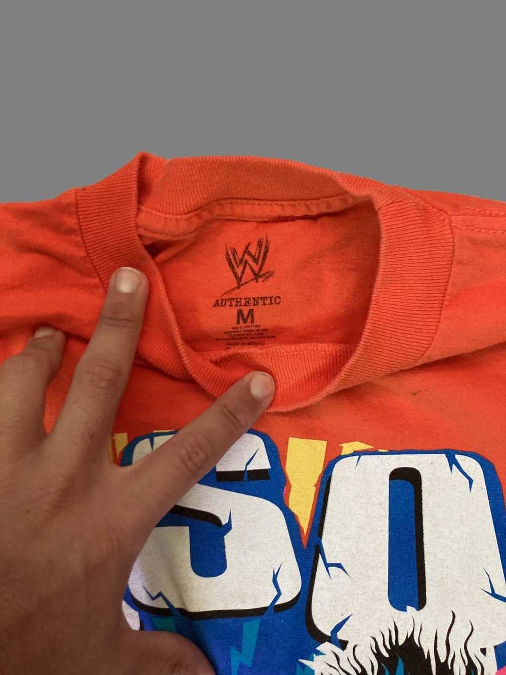 Wwe WWE WWF 2014 USO CRAZY GRAPHIC T SHIRT - image 3