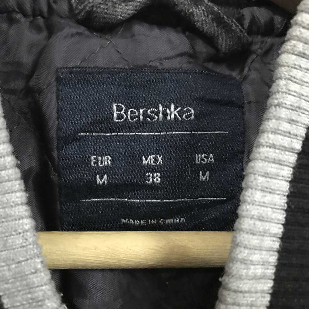 Bershka × Varsity Jacket Denim Varsity Jacket - image 4