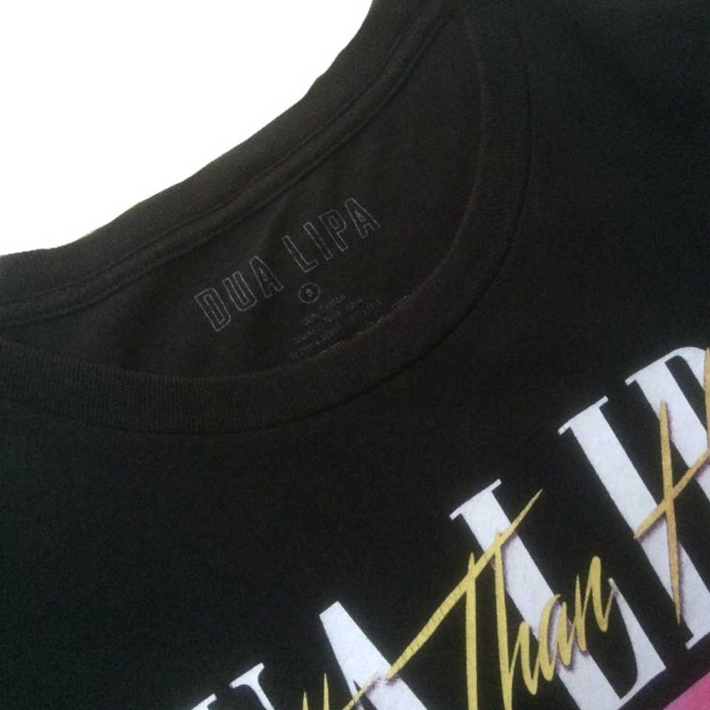 Vintage Dua Lipa Men's 90s Tee T-shirt Black - image 3