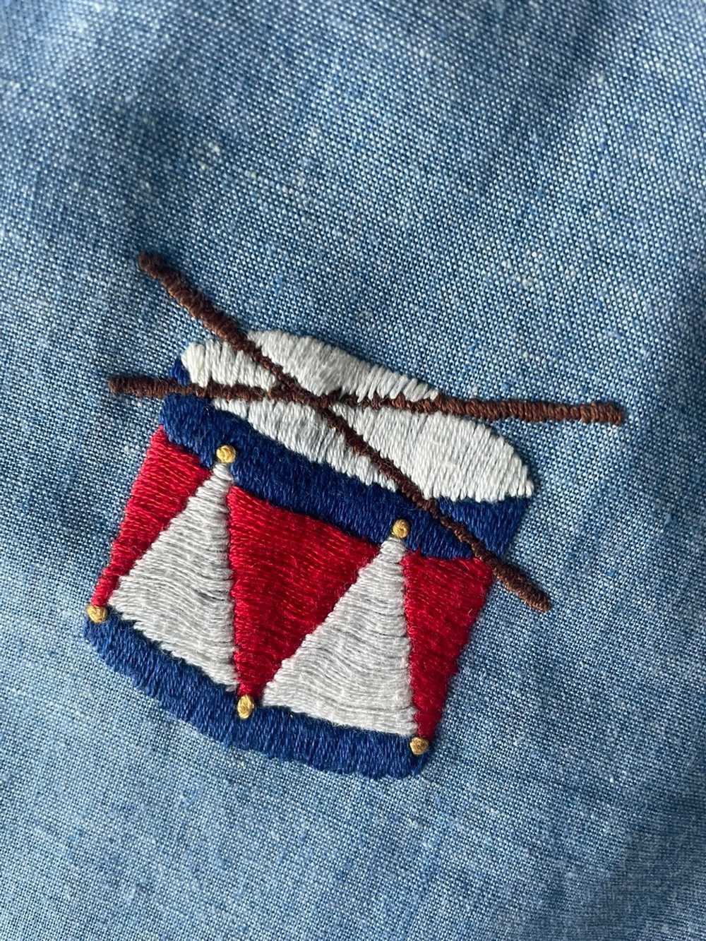 Vintage Bicentennial embroidered western snap shi… - image 7