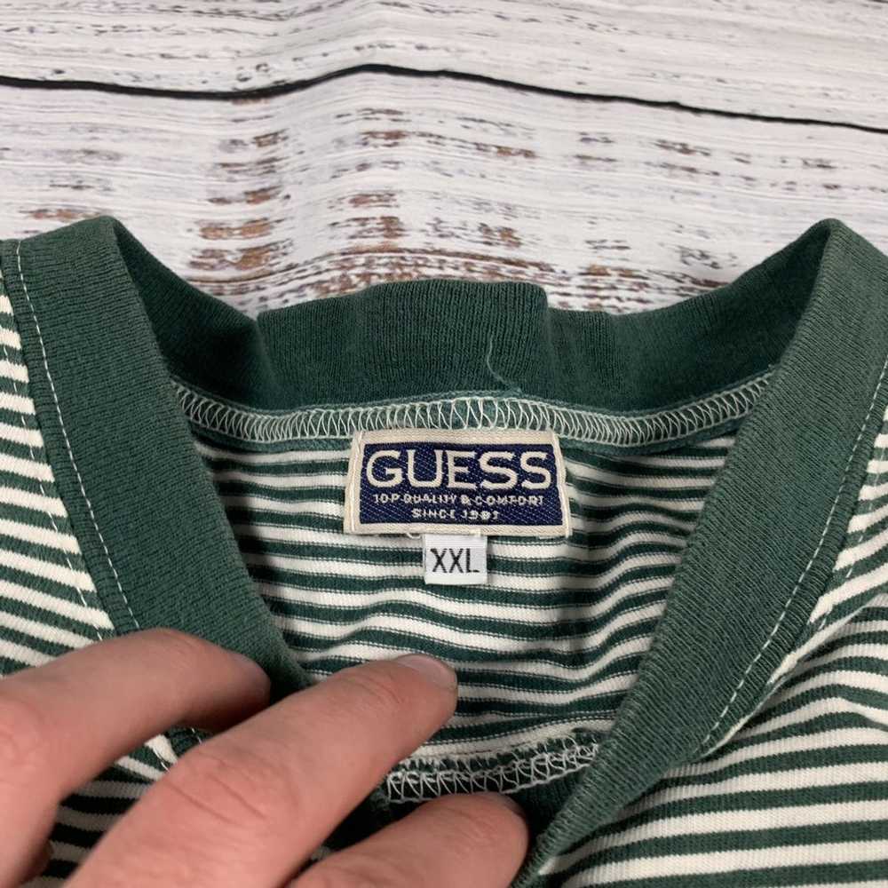 Guess × Vintage Vintage 90s guess jeans striped g… - image 6