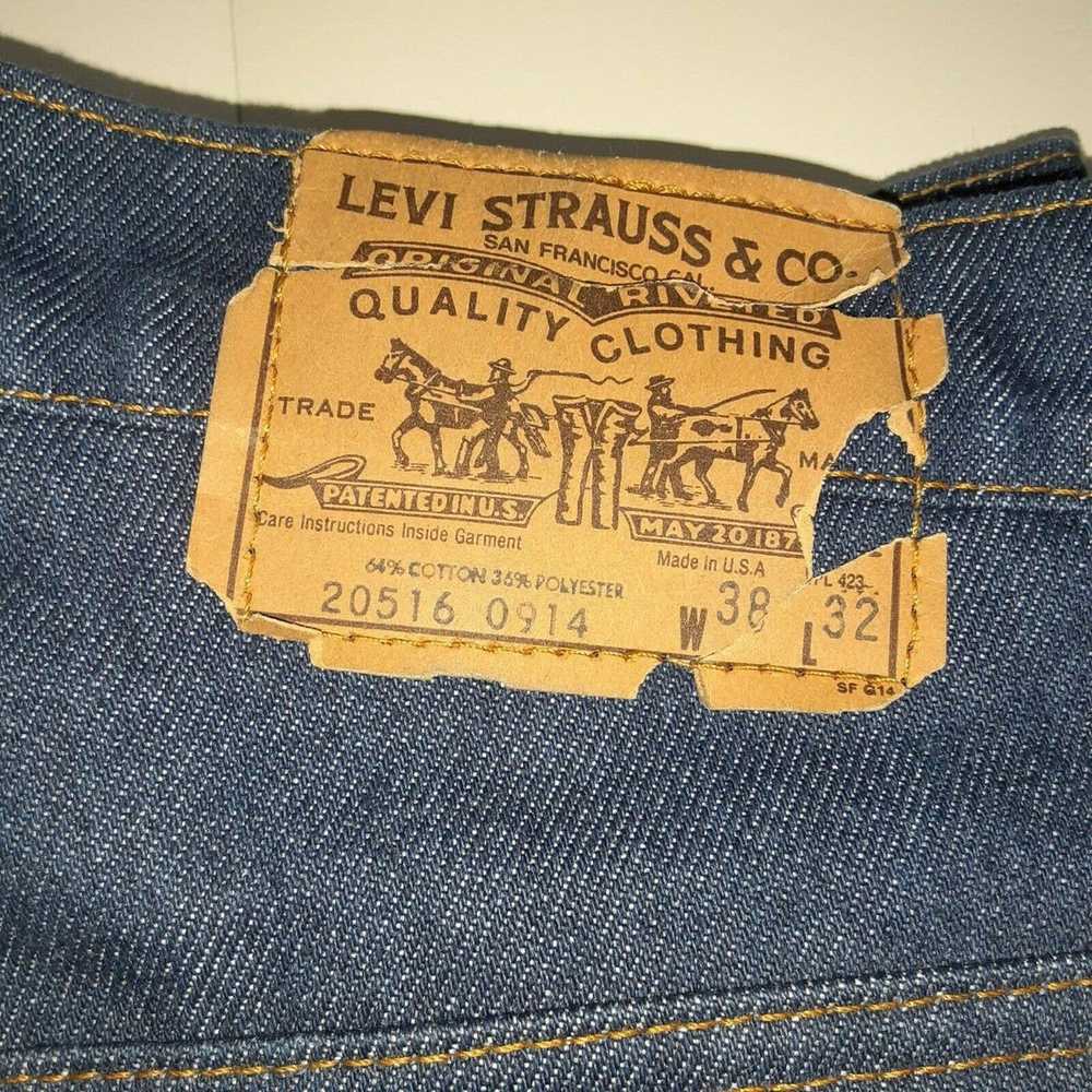 Levi's Vintage 80s Levi,s 516 Straight Fit Orange… - image 3