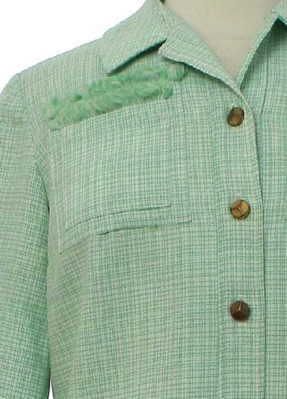 1970's Shirt Dresses Mod Knit Shift Dress - image 2