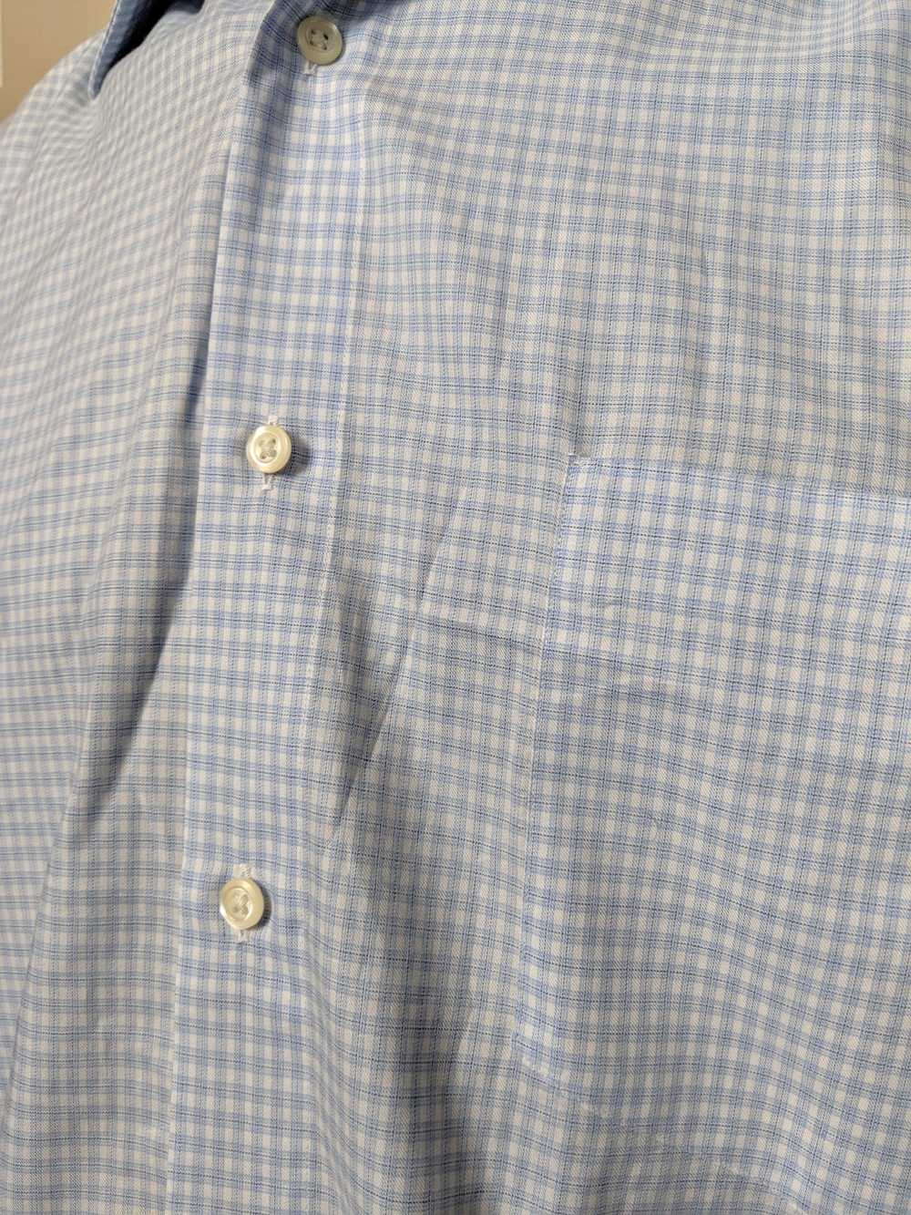 Hugo Boss Blue micro check buttondown dress shirt - image 2