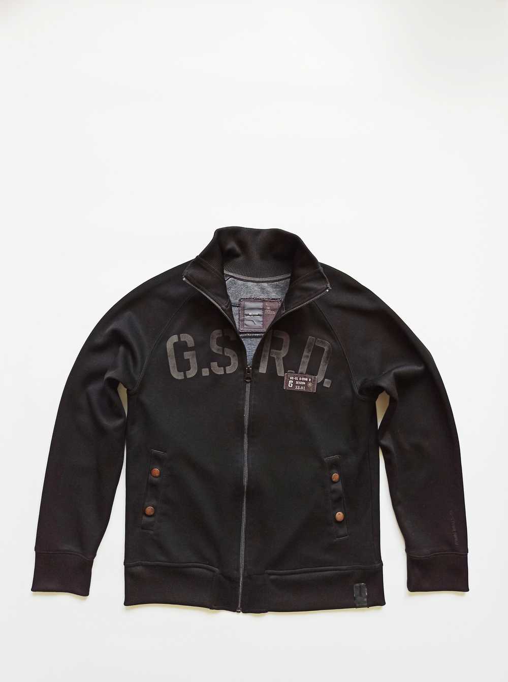 Gstar G-Star Raw Black Track Top Zip Suit Jacket … - image 3