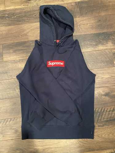 Supreme Supreme Red on Navy Box Logo FW/16