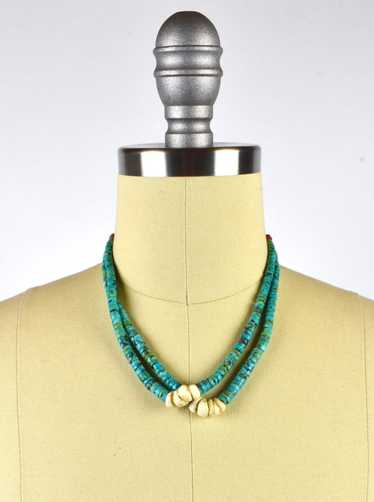 Turquoise, Coral and Stone Southwestern Style Laye