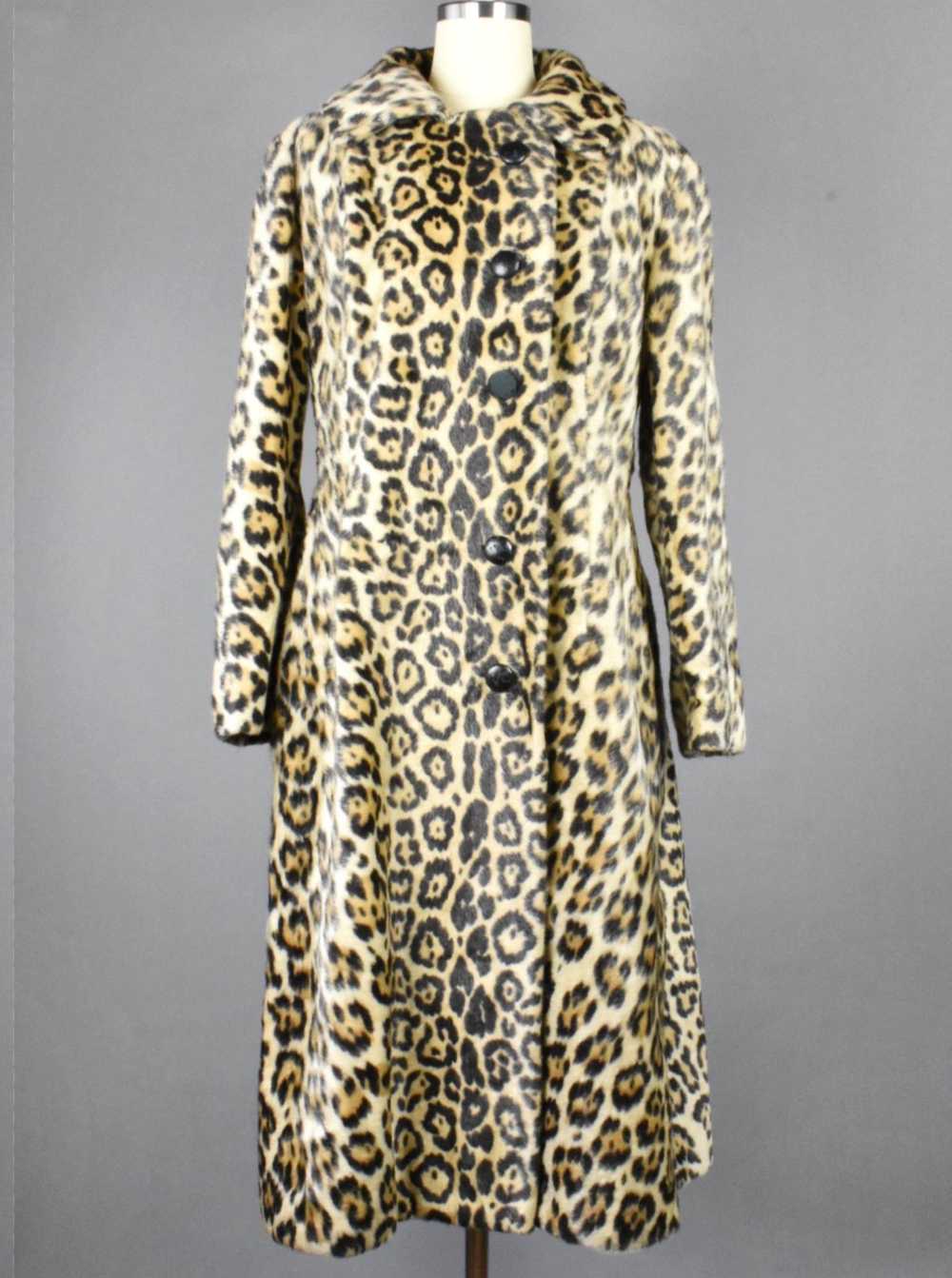 Leopard Print Faux Fur Coat by Safari - image 1