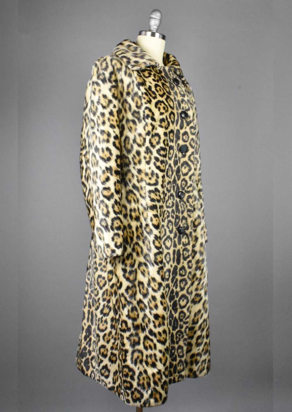 Leopard Print Faux Fur Coat by Safari - image 2