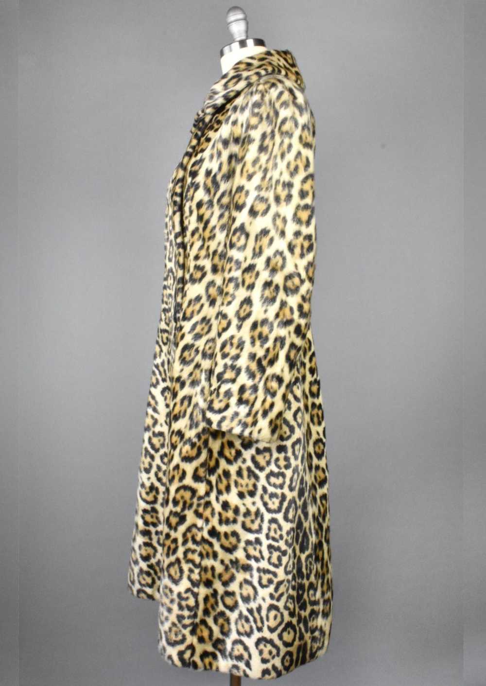 Leopard Print Faux Fur Coat by Safari - image 4