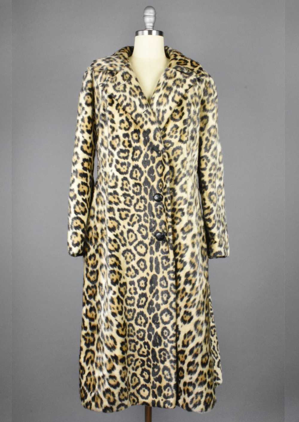 Leopard Print Faux Fur Coat by Safari - image 5