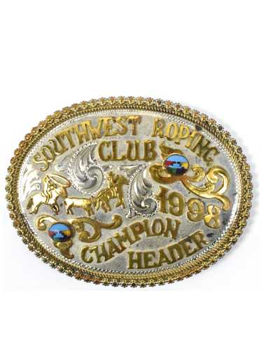 Authentic Cowboy Belt Buckle - Southwest Roping Cl