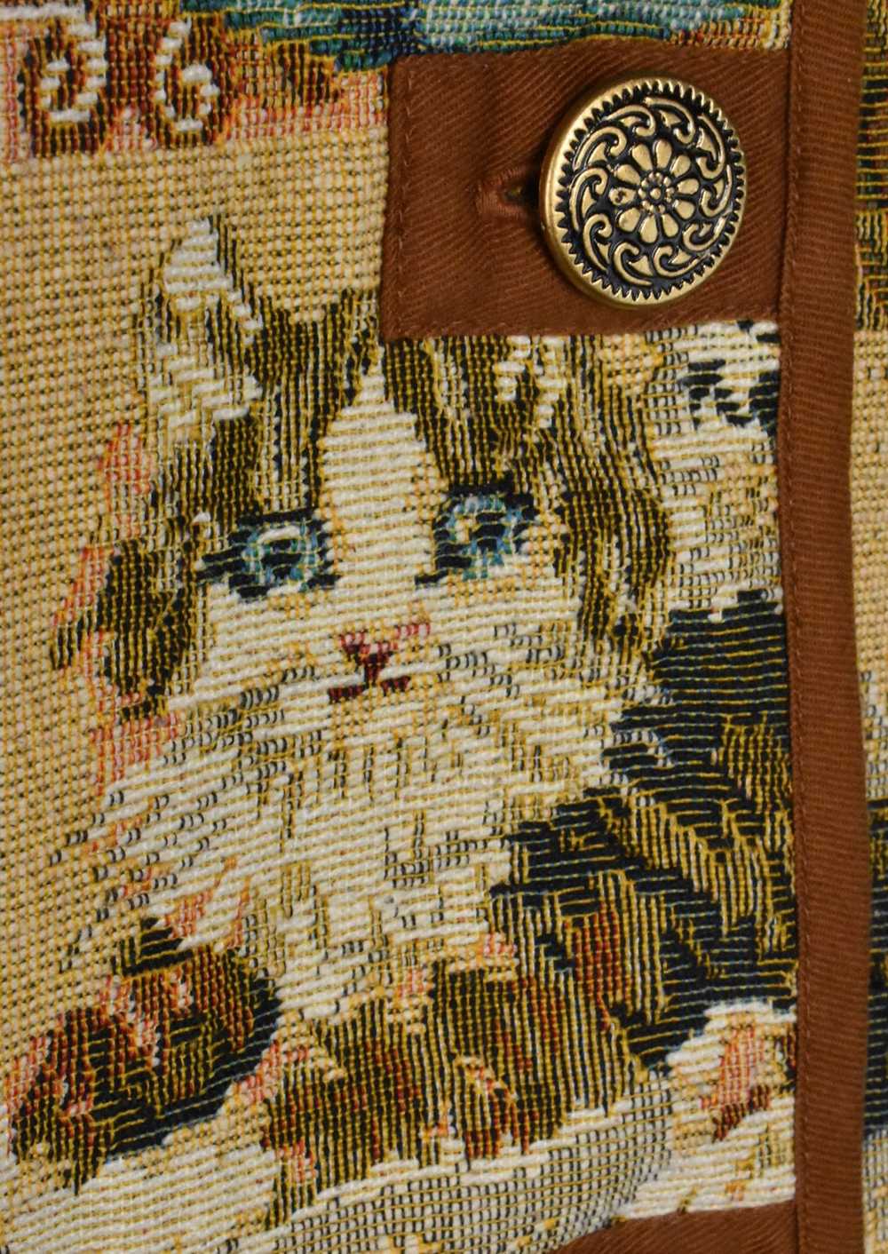 1980's Cat Tapestry Jacket - image 6
