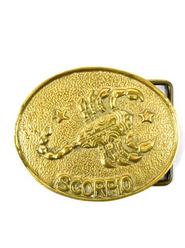 SCORPIO Zodiac Belt Buckle - 100% Solid Brass