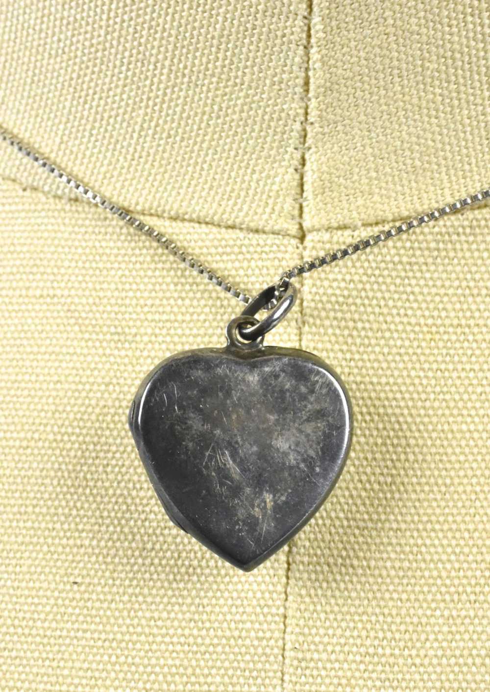 Black Heart Picture Locket - Sterling Silver - image 5