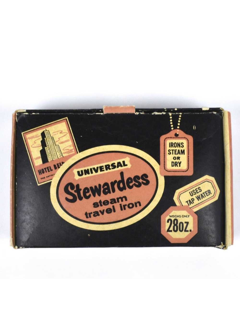 1960's Universal Stewardess Steam Travel Iron with Or… - Gem