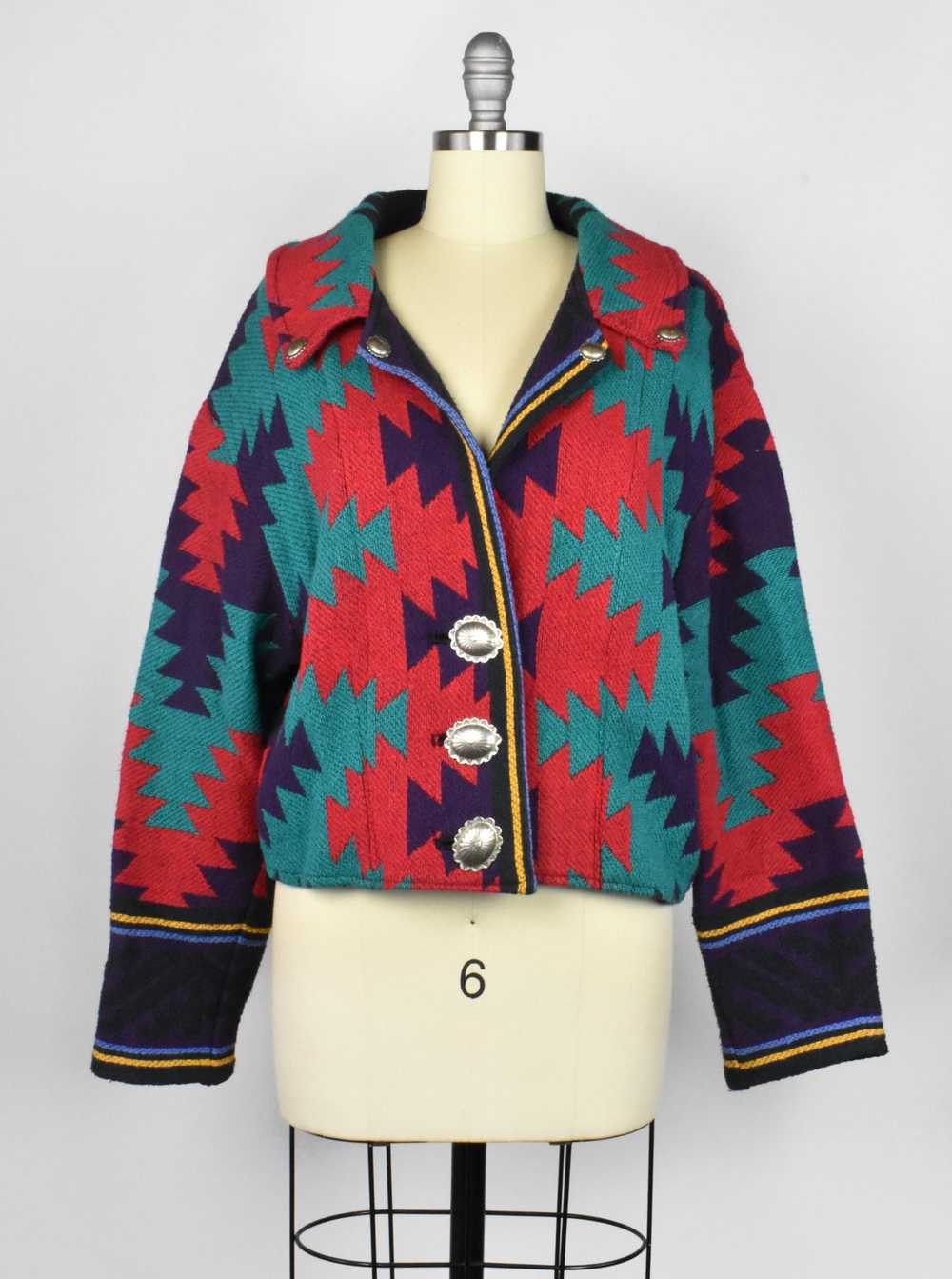 Southwestern Jacket with Concho Buttons - image 1