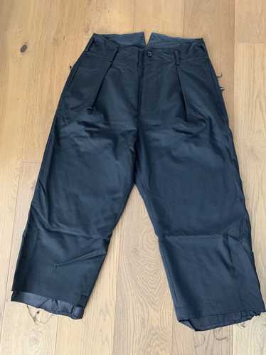 Sulvam Black wool wide pants L