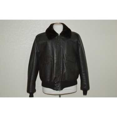 Excelled Excelled Brown Leather Jacket Men Size M… - image 1