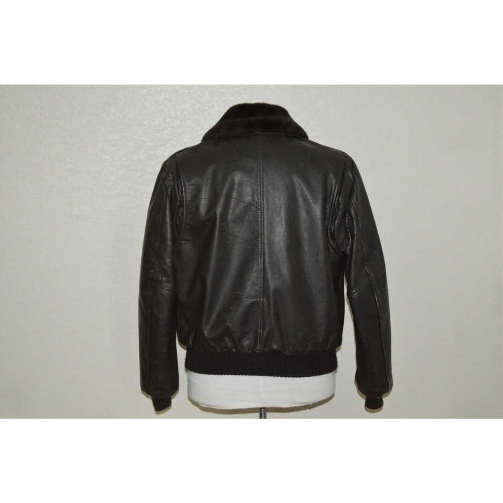 Excelled Excelled Brown Leather Jacket Men Size M… - image 2