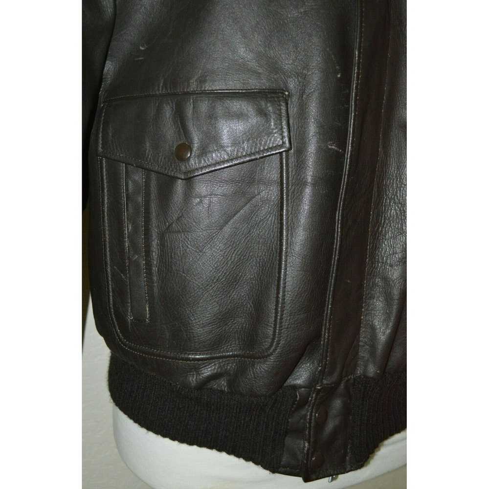 Excelled Excelled Brown Leather Jacket Men Size M… - image 5