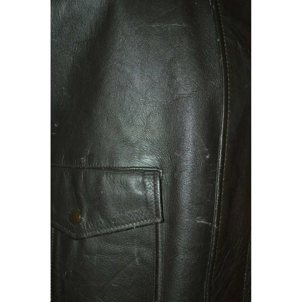 Excelled Excelled Brown Leather Jacket Men Size M… - image 6