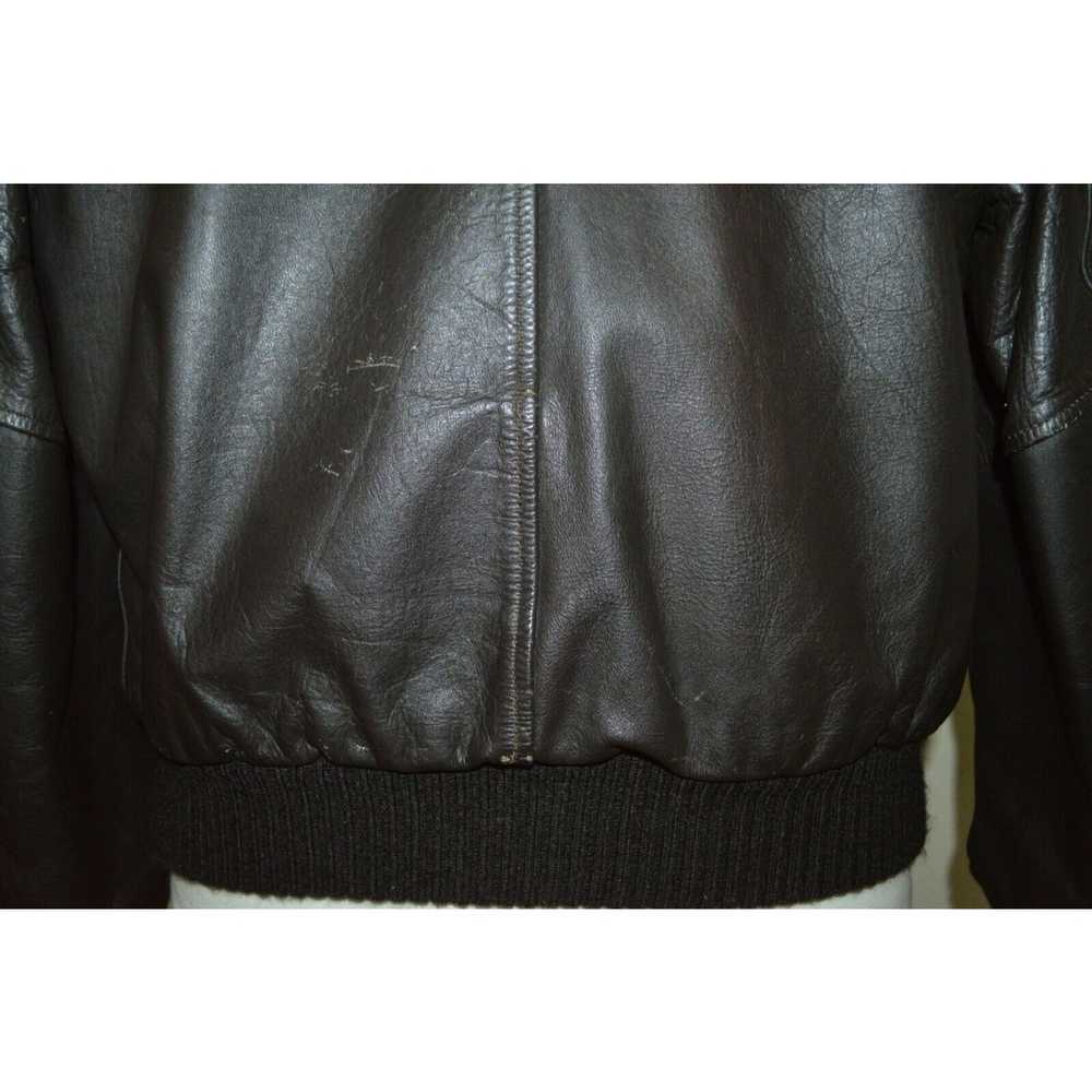 Excelled Excelled Brown Leather Jacket Men Size M… - image 8