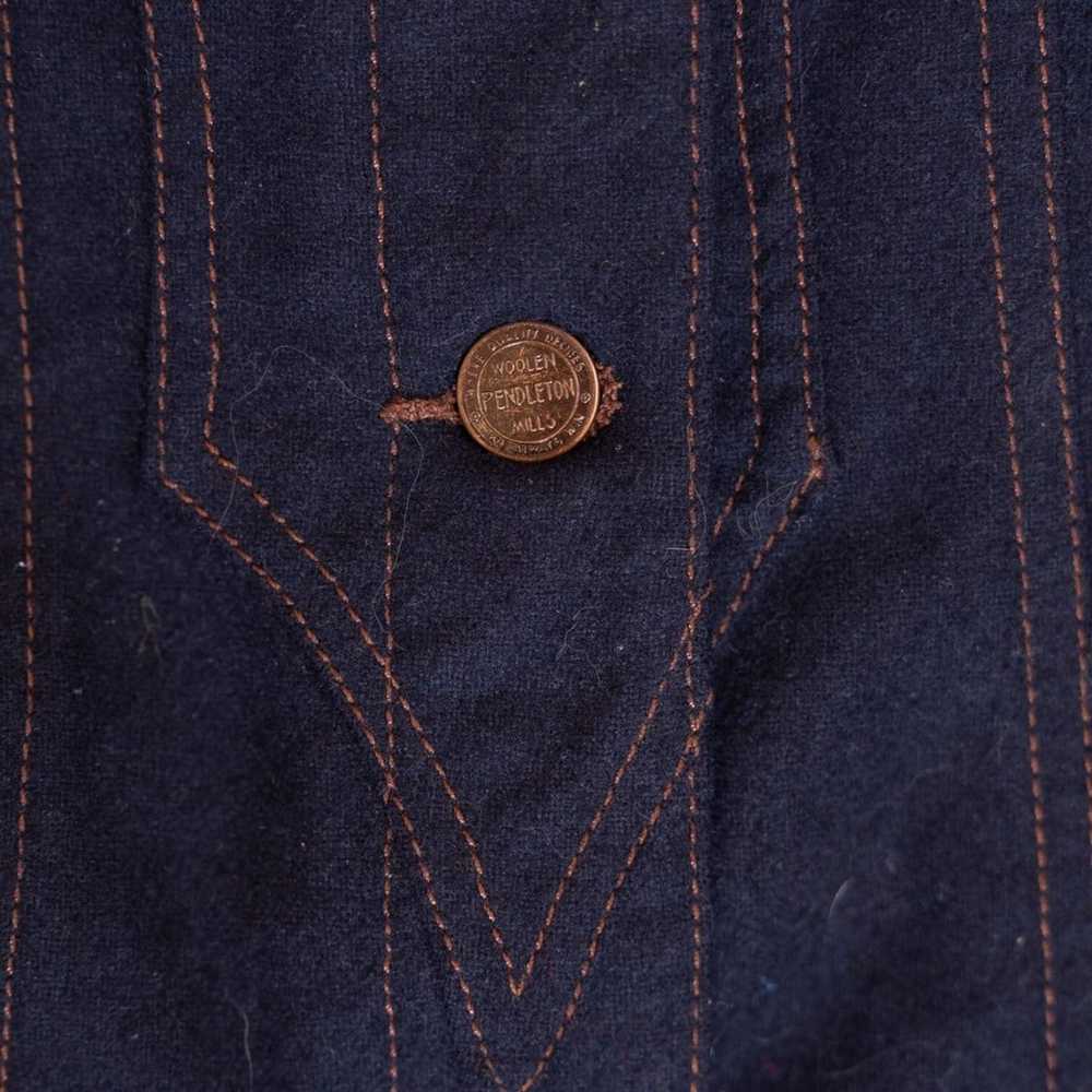 Pendleton Vintage navy pendleton wool shirt - image 4