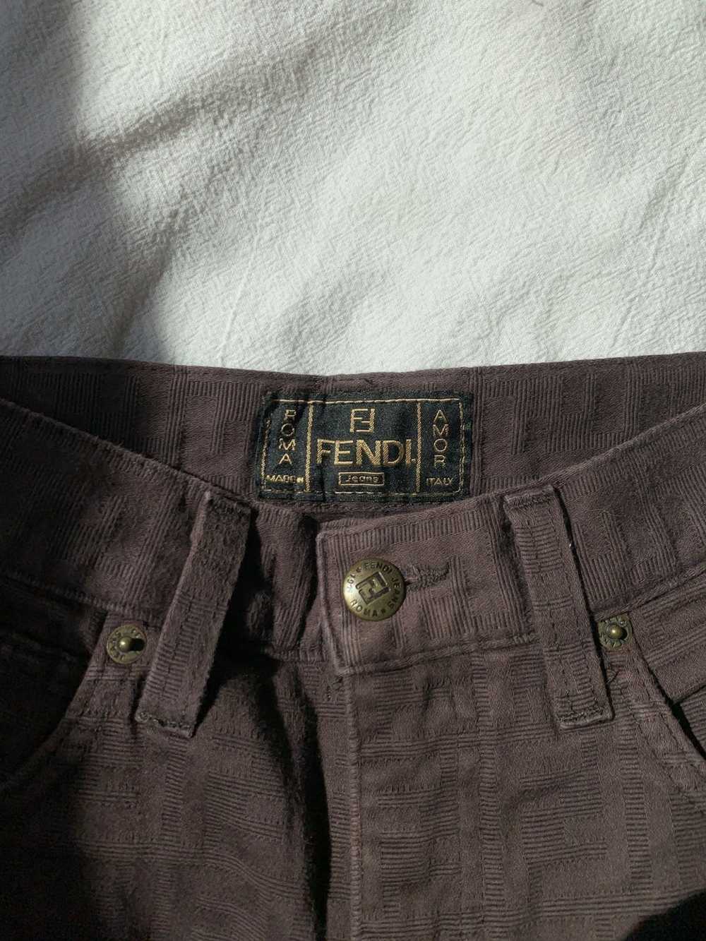 Fendi Vintage 90s FENDI Roma Jeans Size: 27 - image 5